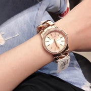  Shop Authentic Michael Kors Nini Three Hand Gold Dial Gold Steel Strap Watch For Women - MK3235 - Luxxuri