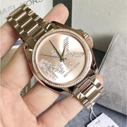  Shop Authentic Michael Kors Bradshaw Quartz Gold Dial Gold Steel Strap Watch For Women - MK6555 - Luxxuri