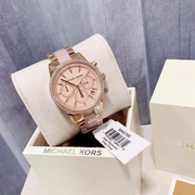  Shop Authentic Michael Kors Ritz Chronograph Mother of Pearl White Dial Two Tone Steel Strap Watch For Women - MK6769 - Luxxuri
