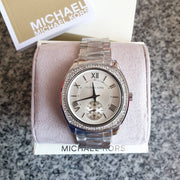  Shop Authentic Michael Kors Bryn Quartz Silver Dial Silver Steel Strap Watch For Women - MK6133 - Luxxuri