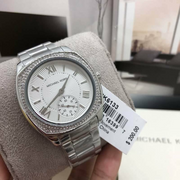  Shop Authentic Michael Kors Bryn Quartz Silver Dial Silver Steel Strap Watch For Women - MK6133 - Luxxuri