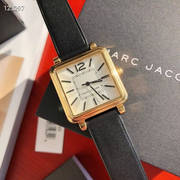  Shop Authentic Marc Jacobs Vic Silver Dial Black Leather Strap Watch for Women - MJ1437 - Luxxuri