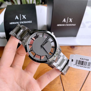  Shop Authentic Armani Exchange Hampton Chronograph Grey Dial Grey Steel Strap Watch For Men - AX2188 - Luxxuri
