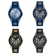  Shop Authentic Guess Delta Blue Dial Blue Silicone Strap Watch for Men - GW0051G4 - Luxxuri