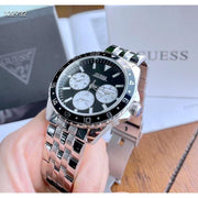 Shop Authentic Guess Odyssey Black Dial Silver Steel Strap Watch For Men - W1107G1 - Luxxuri