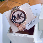  Shop Authentic Michael Kors Runway Mercer Quartz Rose Gold Dial Rose Gold Steel Strap Watch For Women - MK6736 - Luxxuri