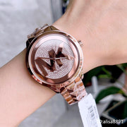  Shop Authentic Michael Kors Runway Mercer Quartz Rose Gold Dial Rose Gold Steel Strap Watch For Women - MK6736 - Luxxuri
