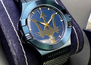  Shop Authentic Maserati Potenza Blue Dial Edition 42mm Mesh Bracelet Watch For Men - R8853108008 - Luxxuri