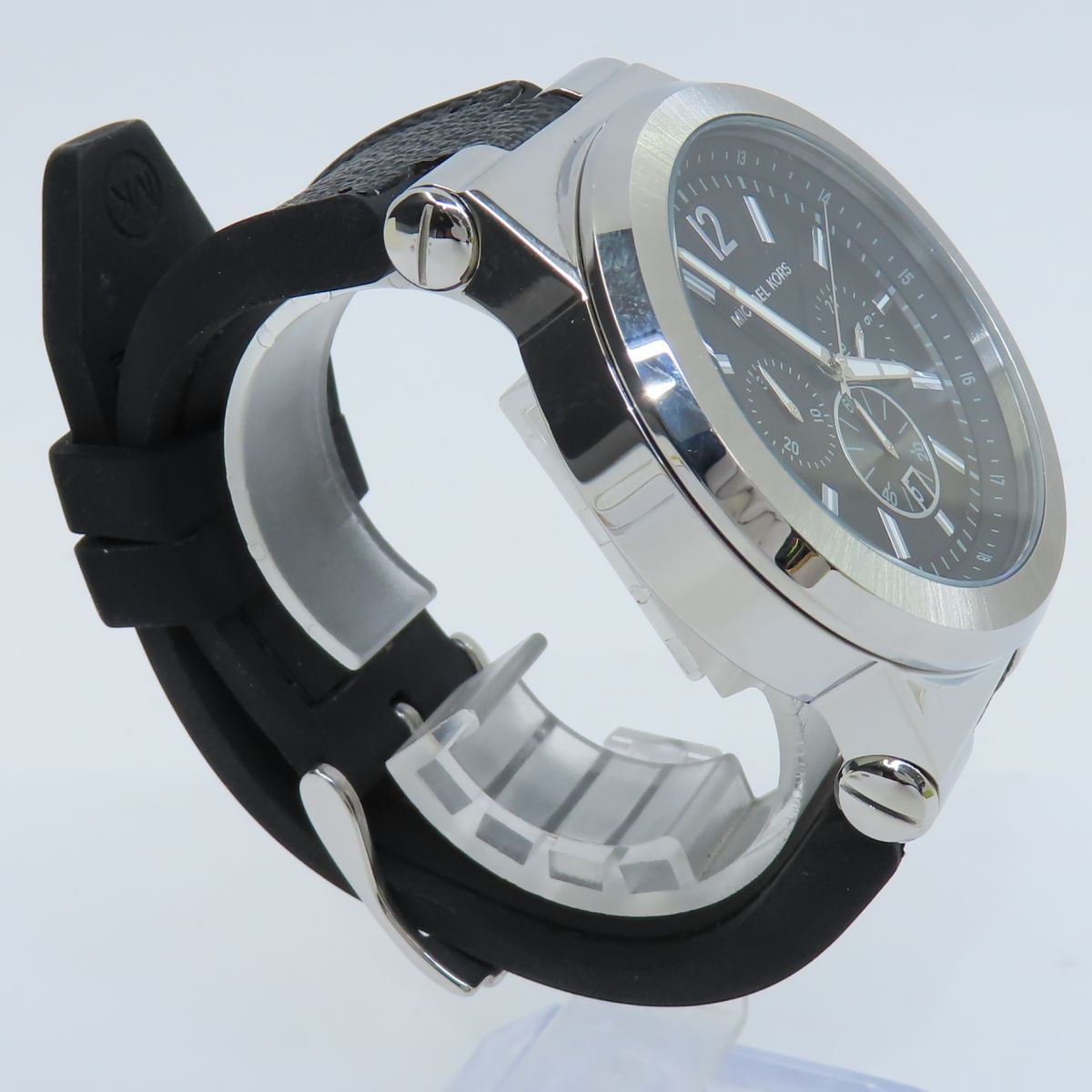  Shop Authentic Michael Kors Dylan Chronograph Black Dial Black Rubber Strap Watch For Men - MK8903 - Luxxuri