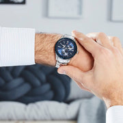  Shop Authentic Tommy Hilfiger Austin Blue Dial Silver Steel Strap Watch for Men - 1791640 - Luxxuri