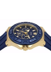  Shop Authentic Guess Force Blue & Rose Gold Dial Blue Silicone Strap Watch For Men - W0674G2 - Luxxuri