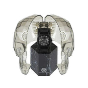 Philipp Plein High-Conic Automatic Black Dial Black Silicone Strap Watch for Men - PWRAA0923