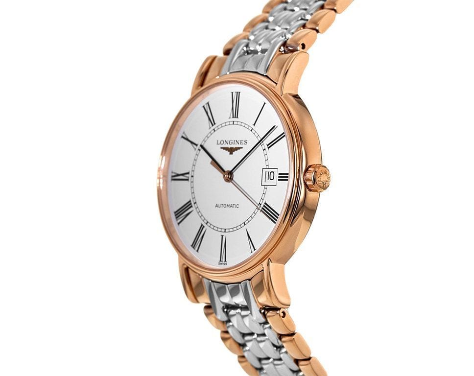  Shop Authentic Longines Presence 38.5mm Automatic White Dial Two Tone Steel Strap Watch for Men - L4.921.1.11.7 - Luxxuri
