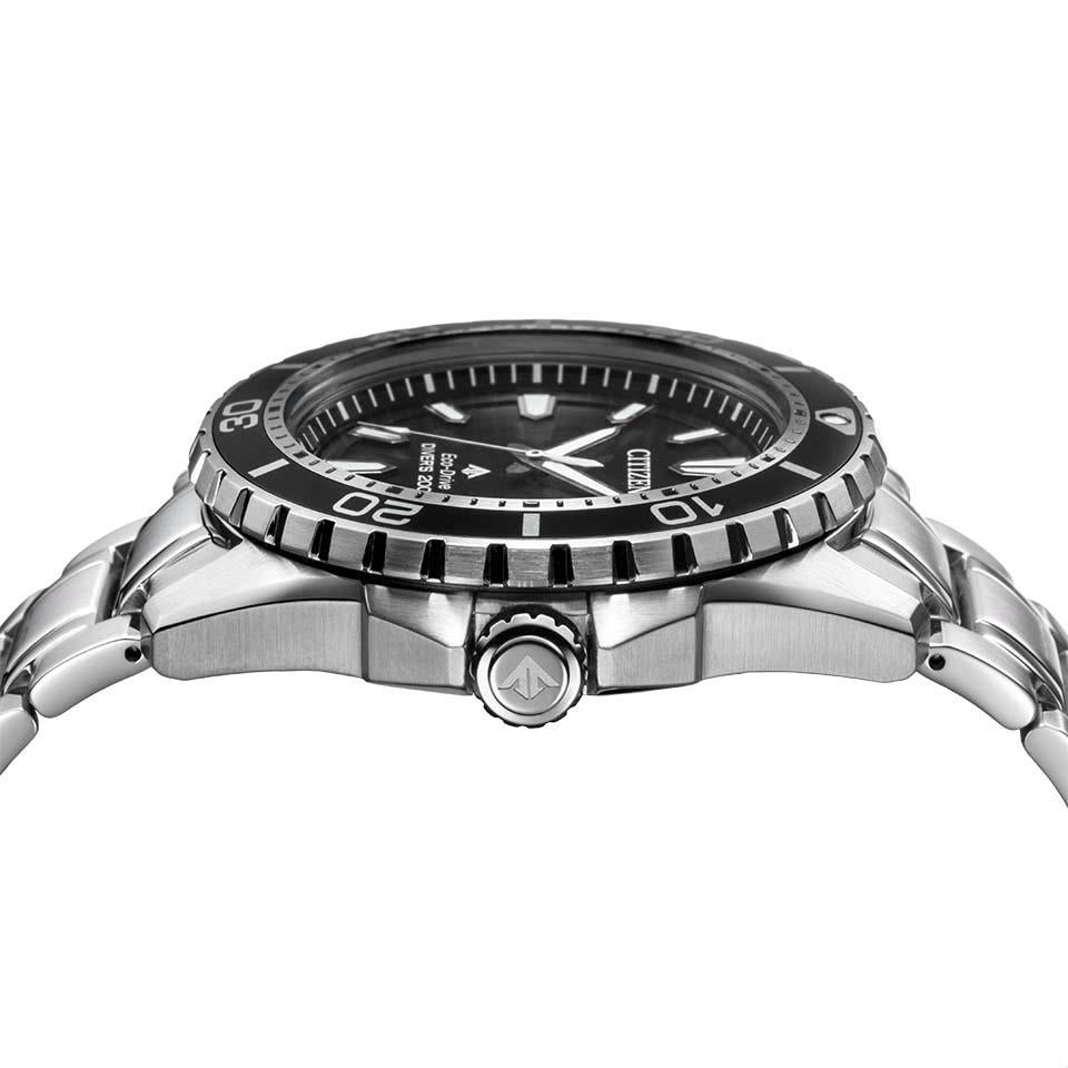  Shop Authentic Citizen Promaster Diver Chronograph Black Dial Silver Steel Strap Watch For Men - BN0190-82E - Luxxuri