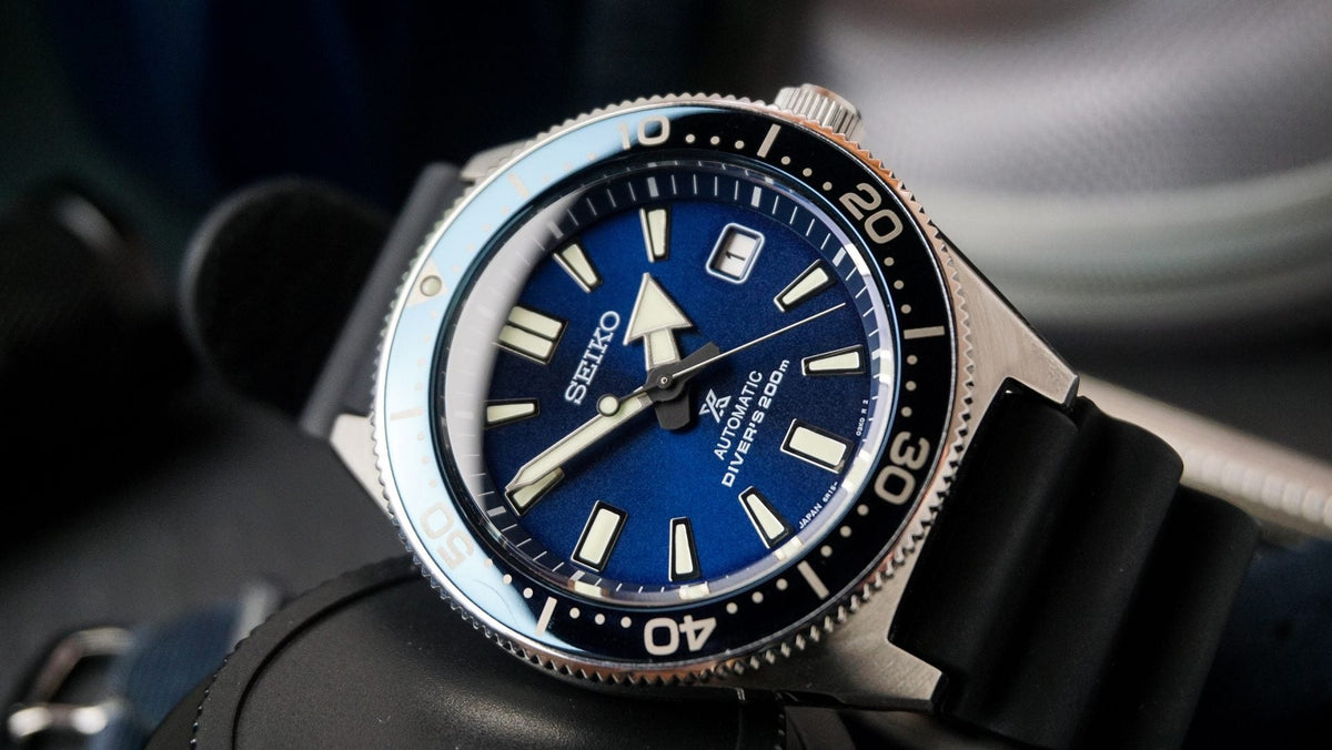 Shop Authentic Seiko Prospex Analogue Automatic Diver Blue Dial Black Rubber Strap Watch For Men - SPB053J1 - Luxxuri
