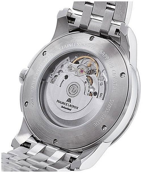  Shop Authentic Maurice Lacroix Pontos Date Automatic Silver Dial Silver Steel Strap Watch For Men - PT6148-SS002-130 - Luxxuri