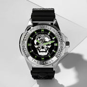 Philipp Plein The Skull Black Dial Black Silicone Strap Watch for Men - PWAAA0121