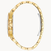  Shop Authentic Bulova Crystal Collection Champagne Dial Two Tone Steel Strap Watch for Women - 98B174 - Luxxuri