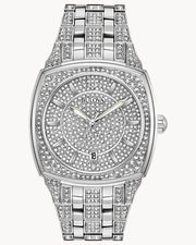  Shop Authentic Bulova Phantom Swarovski Crystal Pave Silver Dial Silver Steel Strap Watch for Men - 98B296 - Luxxuri
