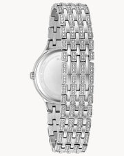  Shop Authentic Bulova Crystal Collection Silver Dial Silver Steel Strap Watch for Women - 96L243 - Luxxuri