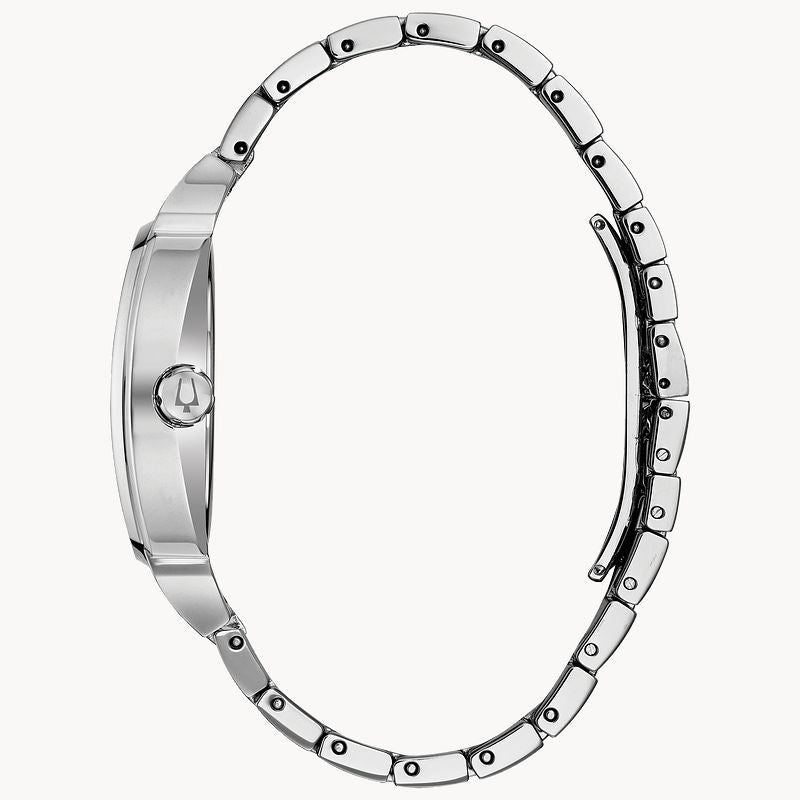  Shop Authentic Bulova Phantom Swarovski Crystal Pave Silver Dial Silver Steel Strap Watch for Men - 98B296 - Luxxuri