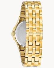  Shop Authentic Bulova Crystal Collection Champagne Dial Two Tone Steel Strap Watch for Women - 98B174 - Luxxuri