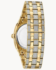  Shop Authentic Bulova Phantom Crystal Silver Dial Two Tone Steel Strap Watch for Men - 98B323 - Luxxuri