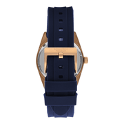  Shop Authentic Michael Kors Janelle Three Hand Blue Dial Blue Rubber Strap Watch For Women - MK7140 - Luxxuri