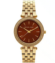  Shop Authentic Michael Kors Darci Amber Dial Gold Steel Strap Watch for Women - MK3408 - Luxxuri