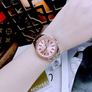  Shop Authentic Michael Kors Mini Pilot Quartz Gold Dial Gold Steel Strap Watch For Women - MK7367 - Luxxuri