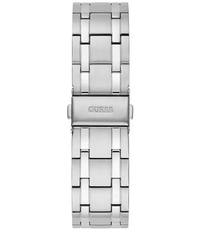  Shop Authentic Guess Horizon Chronograph Quartz Black Dial Silver Steel Strap Watch For Men - W0379G1 - Luxxuri