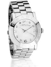  Shop Authentic Marc Jacobs Amy Silver Dial Silver Steel Strap Watch for Women - MBM3181 - Luxxuri