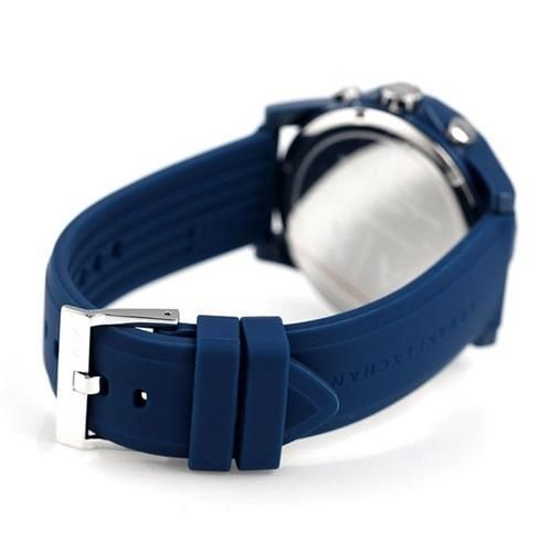  Shop Authentic Armani Exchange Outerbanks Chronograph Blue Dial Blue Silicone Strap Watch For Men - AX1327 - Luxxuri