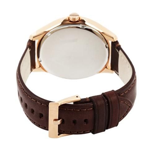  Shop Authentic Armani Exchange Hampton Chronograph Blue Dial Brown Leather Strap Watch For Men - AX2172 - Luxxuri