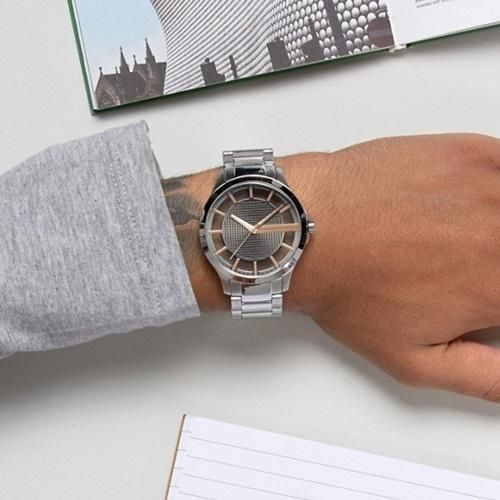  Shop Authentic Armani Exchange Hampton Chronograph Skeleton Black Dial Silver Steel Strap Watch For Men - AX2199 - Luxxuri