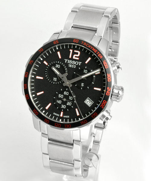  Shop Authentic Tissot Quickster Chronograph Quartz Watch For Men - T095.417.11.057.00 - Luxxuri