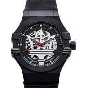  Shop Authentic Maserati Potenza Automatic Black Dial Black Leather Strap Watch For Men - R8821108008 - Luxxuri