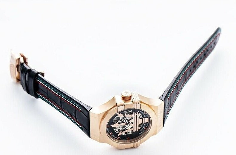  Shop Authentic Maserati Potenza Skeleton Limited Edition Dial Black Strap Watch For Men - R8821108026 - Luxxuri