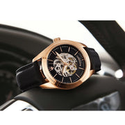  Shop Authentic Maserati Traguardo Automatic Black Skeleton Dial Black Leather Strap Watch For Men - R8821112001 - Luxxuri