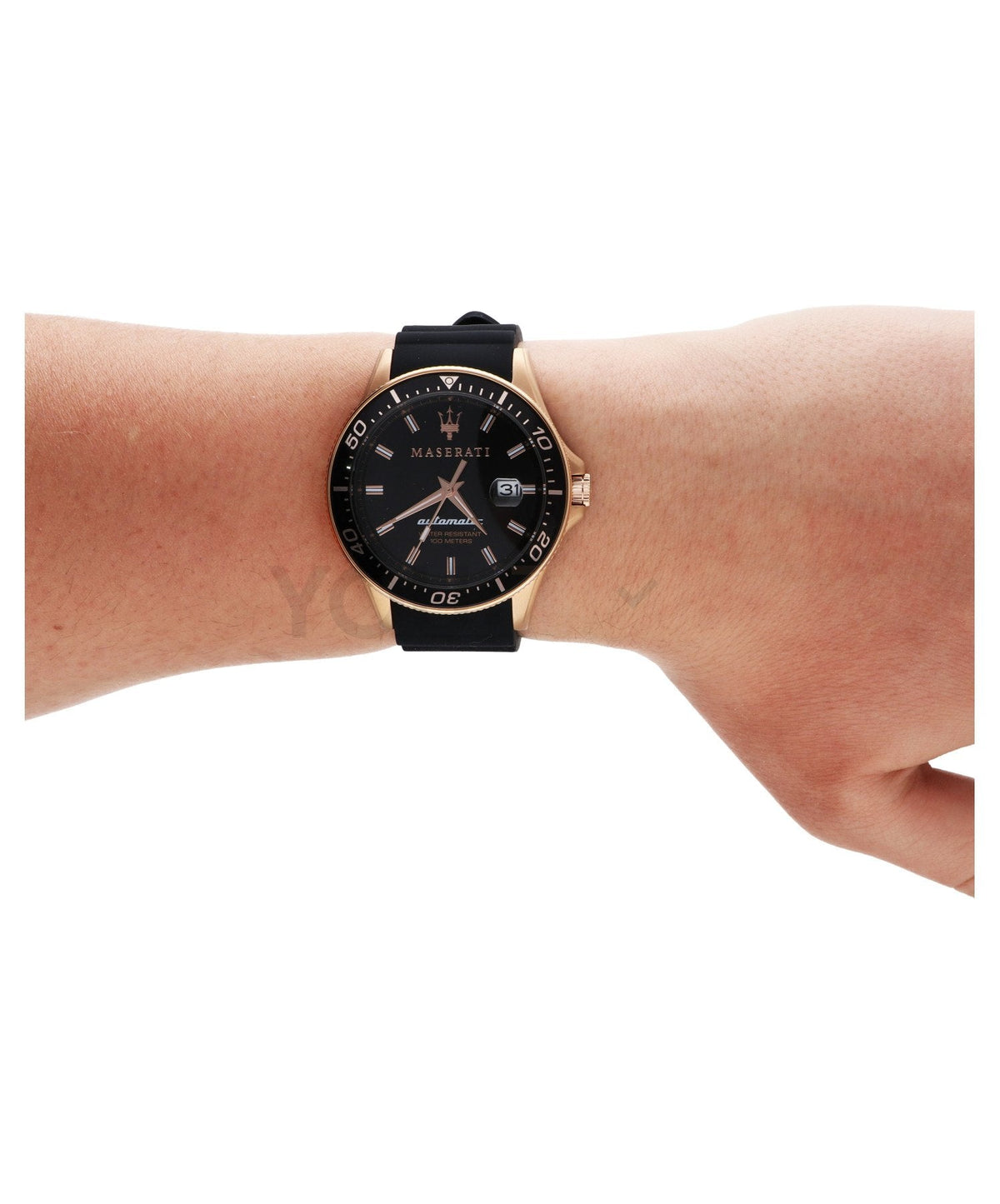 Shop Authentic Maserati SFIDA Automatic Black Dial Black Rubber Strap Watch For Men - R8821140001 - Luxxuri