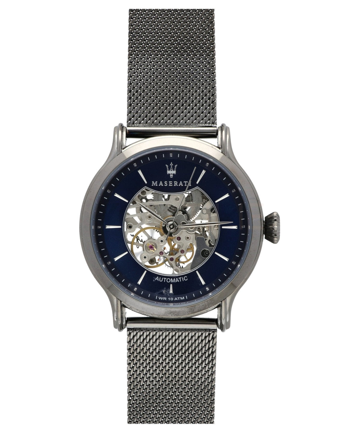  Shop Authentic Maserati Epoca Automatic Skeleton Blue Dial Mesh Bracelet Watch For Men - R8823118002 - Luxxuri
