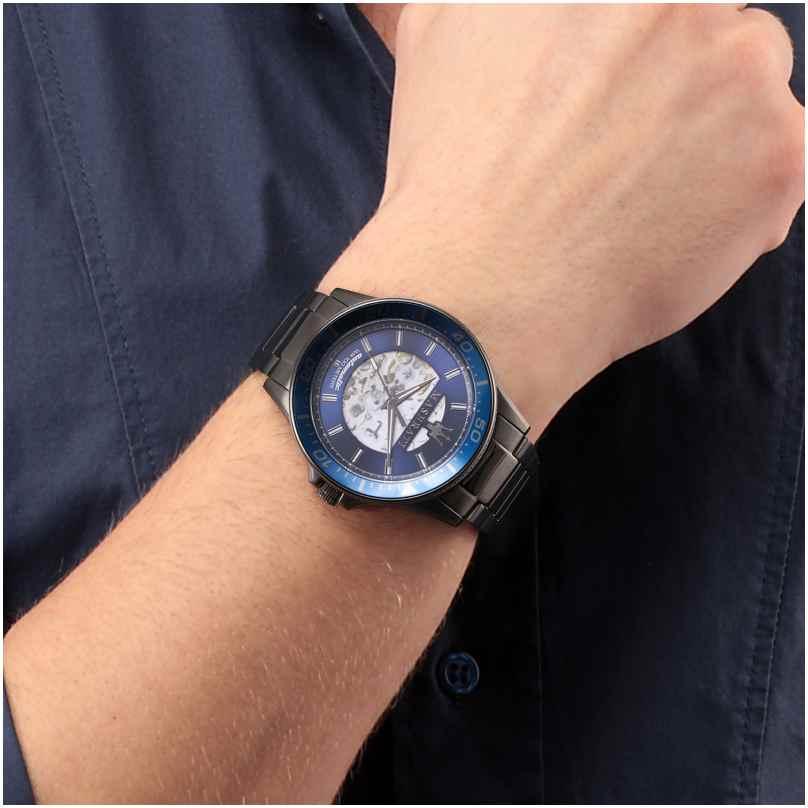  Shop Authentic Maserati SFIDA Automatic Blue Dial Silver Steel Strap Watch For Men - R8823140001 - Luxxuri