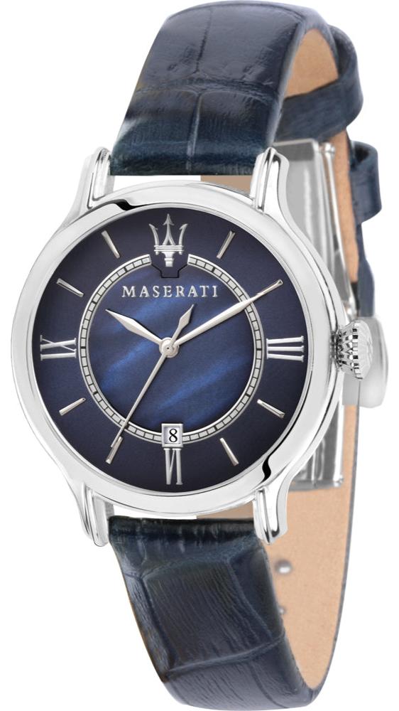  Shop Authentic Maserati Epoca Blue Dial Blue Leather Strap Watch For Women - R8851118502 - Luxxuri