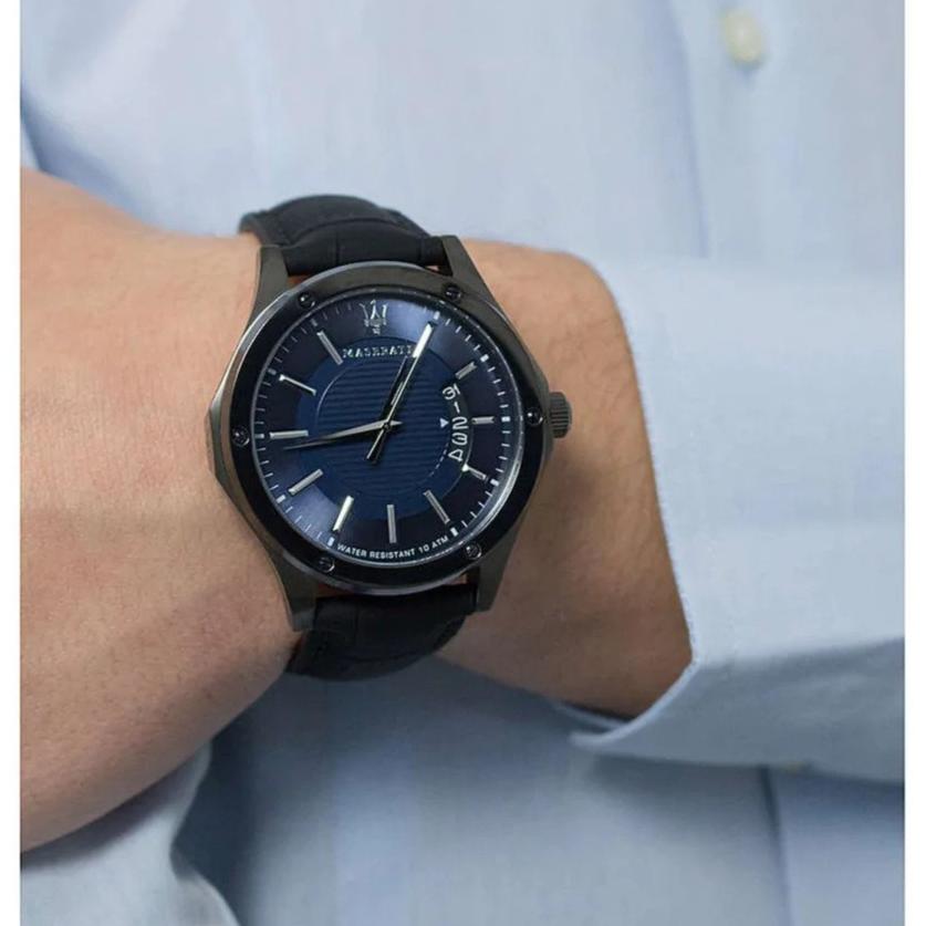  Shop Authentic Maserati SFIDA Black Dial Black Rubber Strap Watch For Men - R8851123004 - Luxxuri