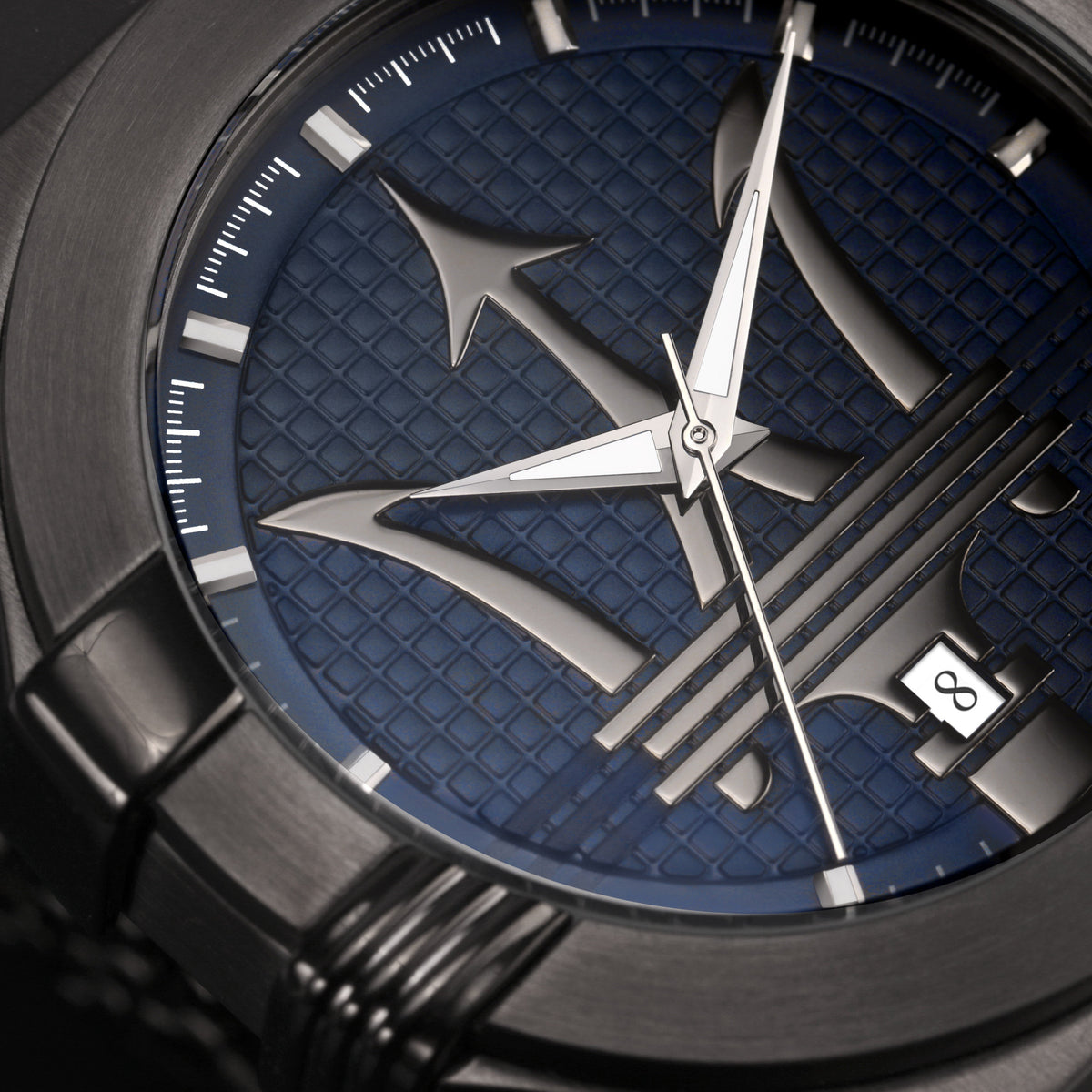 Shop Authentic Maserati Potenza Quartz Blue Dial Grey Mesh Bracelet Watch For Men - R8853108005 - Luxxuri