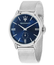  Shop Authentic Maserati Epoca Blue Dial Silver Mesh Bracelet Watch For Men - R8853118006 - Luxxuri