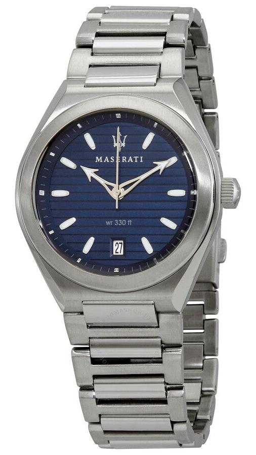  Shop Authentic Maserati Triconic Quartz Blue Dial Silver Steel Strap Watch For Men - R8853139002 - Luxxuri