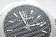  Shop Authentic Maserati Stile Analog Black Dial Silver Steel Strap Watch For Men - R8853142003 - Luxxuri