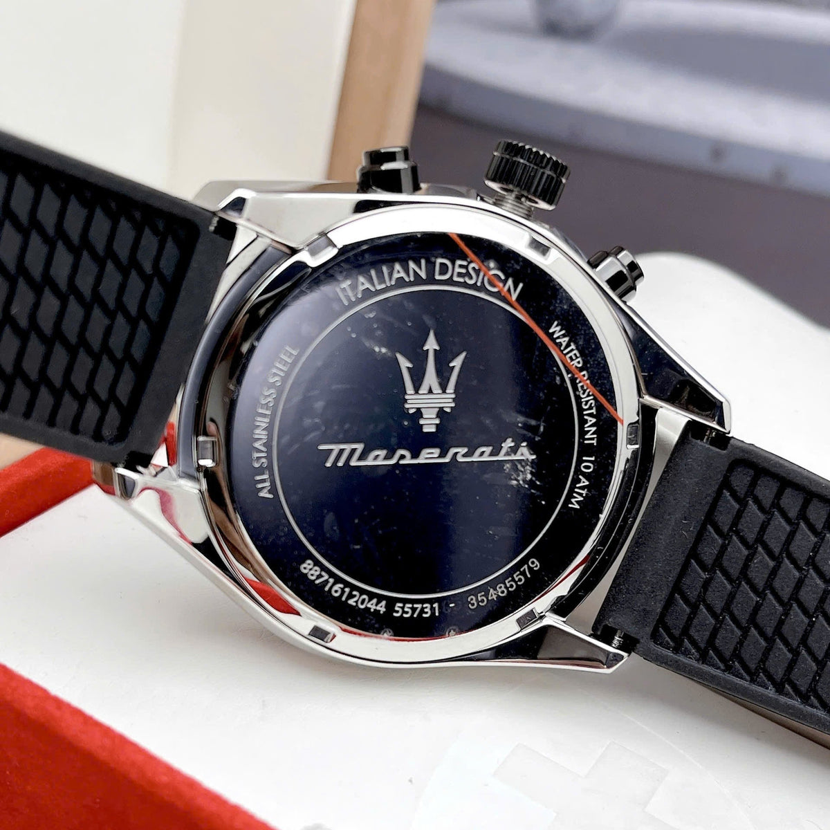  Shop Authentic Maserati Traguardo Chronograph Blue Dial Black Silicone Strap Watch For Men - R8871612044 - Luxxuri