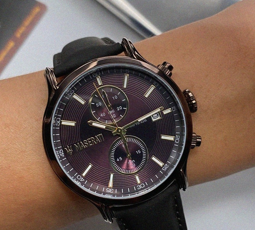  Shop Authentic Maserati Epoca Chronograph Brown Dial Brown Leather Watch For Men - R8871618006 - Luxxuri